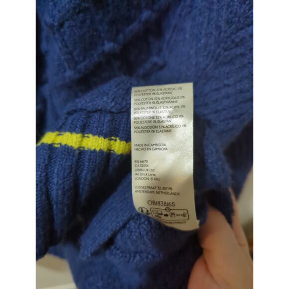 Maeve Anthropologie The Tille Blue V Neck Pullover Sweater - Picture 5 of 7